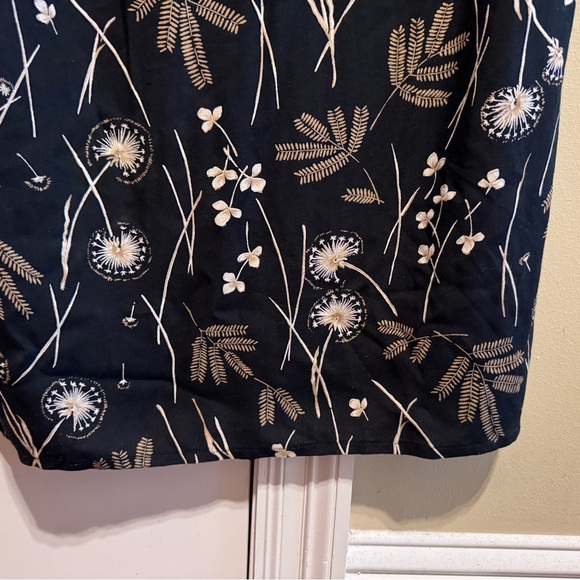 Jessica Howard Vintage Black Multi Sleeveless Dress Lightweight Jacket Sz 16 - Picture 6 of 16